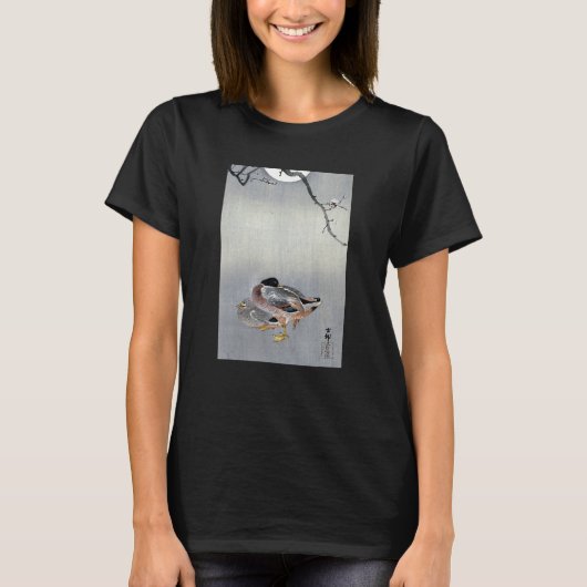 Ducks at Full Moon by Ohara Koson T-Shirt (Vorderseite)