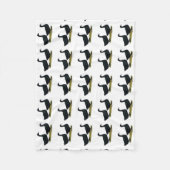 Ducks: Black Cayugas Fleecedecke (Vorderseite)