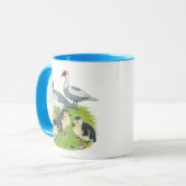 Ducks Blue Pied Muscovy Family Tasse (Vorderseite Links)
