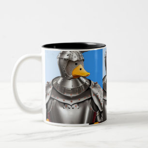 ducks fights  zweifarbige tasse