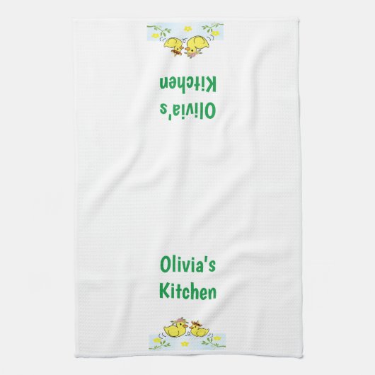 Ducks Floral Kitchen Handtuch (Vertikal)