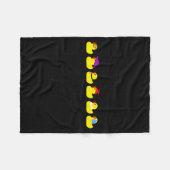 Ducks In A Row Funny Pun Dad Joke Cute Humor Rubbe Fleecedecke (Vorderseite (Horizontal))