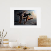 Ducks in Flight Poster (Küche)