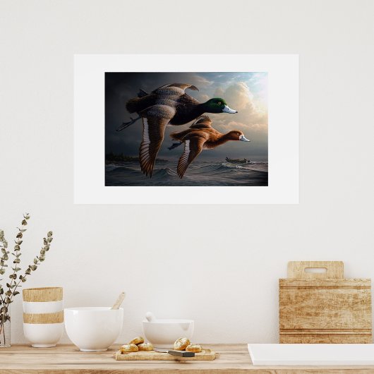 Ducks in Flight Poster (Küche)