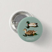 Ducks mallards button (Vorne & Hinten)