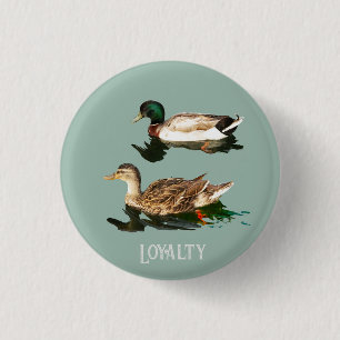 Ducks mallards button