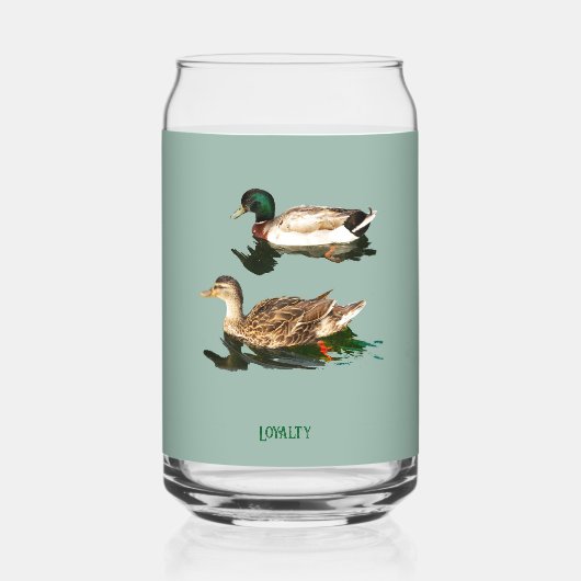 Ducks mallards dosenglas (Vorderseite)