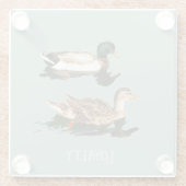 Ducks mallards glasuntersetzer (Rückseite)