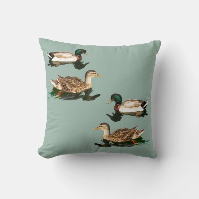 Ducks mallards kissen (Vorderseite)