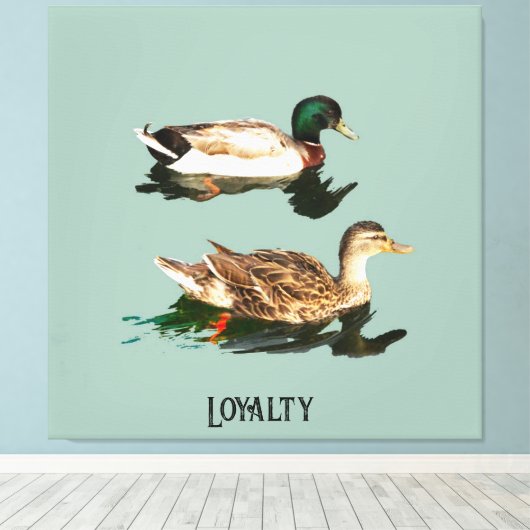 Ducks mallards leinwanddruck (Insitu (Holzboden))