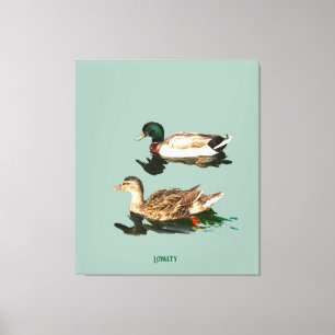 Ducks mallards leinwanddruck