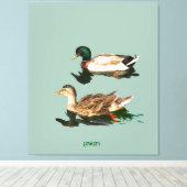 Ducks mallards leinwanddruck (Insitu (Holzboden))