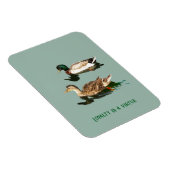 Ducks mallards magnet (Rechte Seite)