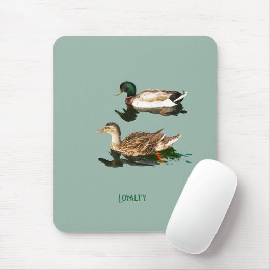 Ducks mallards mousepad (Mit Mouse)