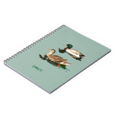 Ducks mallards notizblock (Linke Seite)