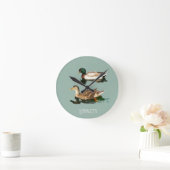 Ducks mallards runde wanduhr (Zuhause)