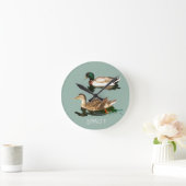 Ducks mallards runde wanduhr (Zuhause)