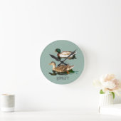 Ducks mallards runde wanduhr (Zuhause)