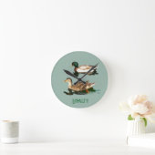 Ducks mallards runde wanduhr (Zuhause)
