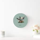 Ducks mallards runde wanduhr (Zuhause)