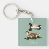 Ducks mallards schlüsselanhänger (Vorderseite)