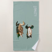 Ducks mallards strandtuch (Vorderseite)