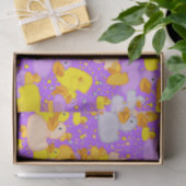 Ducks-n-Dots-Style-1-Lila-TISSUE-WRAP-PAPIER Seidenpapier (Geschenk)