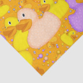 Ducks-n-Dots-Style-1-Orange-TISSUE WRAP PAPER Seidenpapier (Detail)