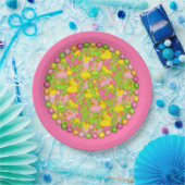Ducks-n-Dots-Style-2-Rosa-PAPIERPLATE Pappteller (Party)
