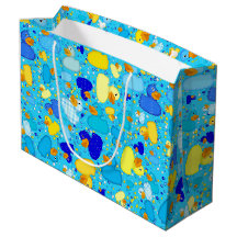 Ducks-n-Dots-Style-3-Blue 2-GIFT BAG L