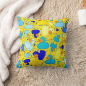 Ducks-n-Dots-Style-3-Drk Gelb-Sq-DREHPILLOW Kissen (Decke)
