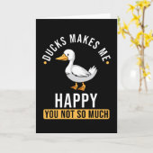 Ducks Saying Funny Karte (Gelbe Blume)
