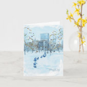 Ducks View Holiday Card Karte (Gelbe Blume)