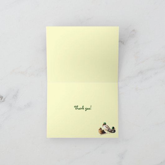 Ducks Watching Gänse Danke (Innenseite)