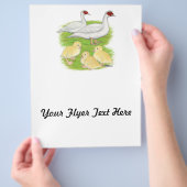 Ducks White Muscovy Family Flyer (Hand)