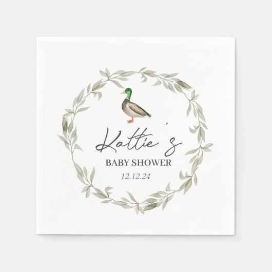 Duckservietten, Mallard-Servietten Serviette (Vorderseite)