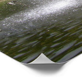 Duckteich im Frühling Poster (Ecke)