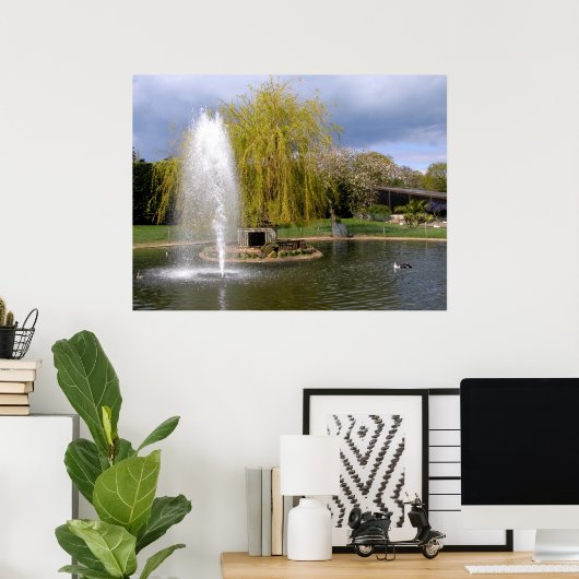 Duckteich im Frühling Poster (Heimbüro)