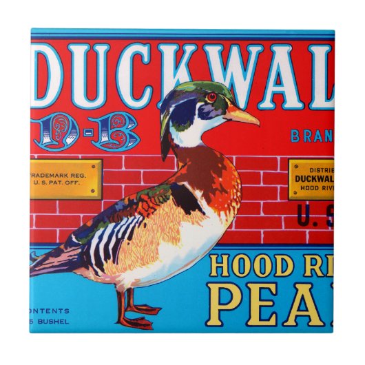 Duckwall Hood River Birnen Fliese (Vorderseite)