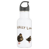 Duckwasserflasche Edelstahlflasche (Vorderseite)