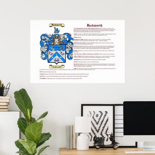 Duckworth (Bedeutung) Poster (Heimbüro)