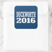 Duckworth - Tammy Duckworth 2016 Quadratischer Aufkleber (Tasche)
