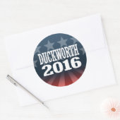 Duckworth - Tammy Duckworth 2016 Runder Aufkleber (Umschlag)
