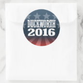 Duckworth - Tammy Duckworth 2016 Runder Aufkleber (Tasche)