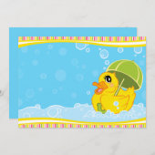 Ducky Baby Shower Einladungen (Vorne/Hinten)