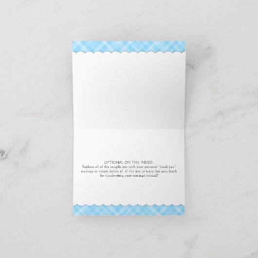 Ducky Babydusche mit Wasserfarbe Danke (Innenseite)