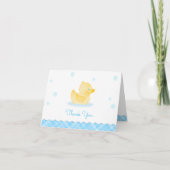 Ducky Babydusche mit Wasserfarbe Danke (Vorderseite)