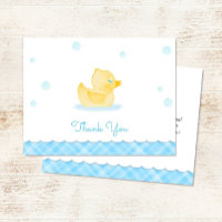 Ducky Babydusche mit Wasserfarbe Danke