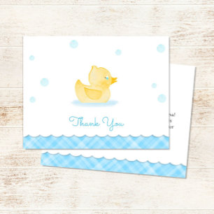 Ducky Babydusche mit Wasserfarbe Danke Mitteilungskarte