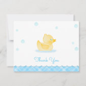 Ducky Babydusche mit Wasserfarbe Danke Mitteilungskarte (Vorderseite)